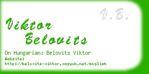 viktor belovits business card